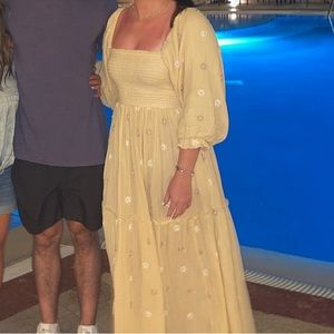 Free People Yellow Sundress size Small